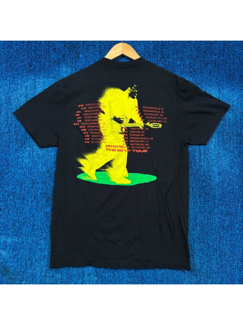 David Byrne Who is The Sky Tour Rock T-Shirt Size Medium